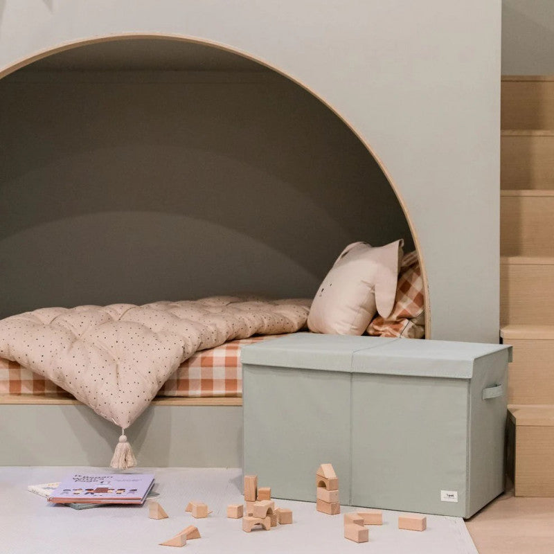 Cufar pliabil pentru camera copiilor, material reciclat Green, 3 Sprouts